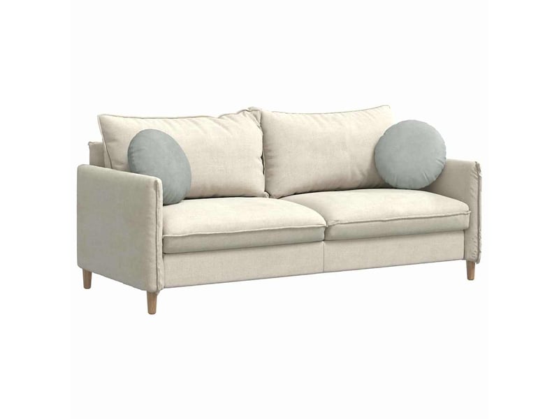  Lot de 2 coussins de siège, coussins décoratifs gris clair ø 40 x 13 cm velours cf59929  - Conforama C