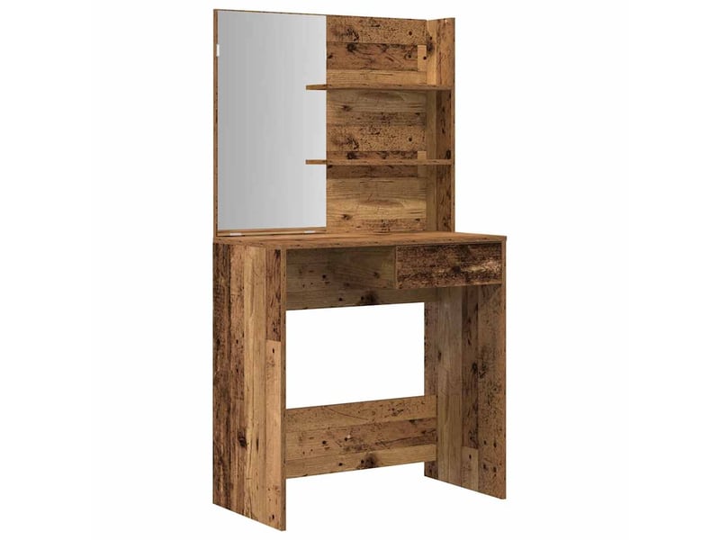  Ensemble de coiffeuse vieux bois bois d'ingénierie shl82995  - Conforama D