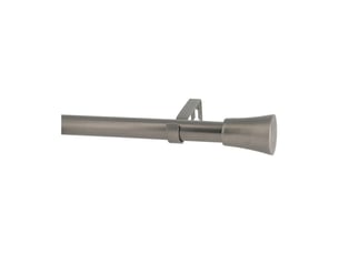 Kit tringle à rideaux extensible d2825 à pommeaux en métal 120-210 cm