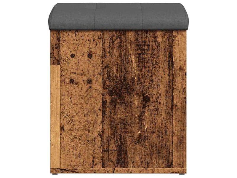  Banc chambre, banc de rangement vieux bois 42x42x45 cm bois d'ingénierie  - Conforama E
