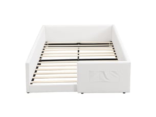 Lit simple 140x200 cm GUTENT   coloris blanc