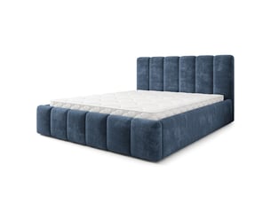 Lit coffre 180x200 cm MASSENO   coloris bleu