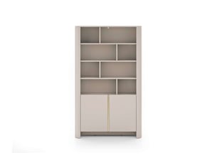 Bibliotheque coloris  beige 8 étagère(s) LOUNGITUDE SAVIO - 103 cm x 170 cm