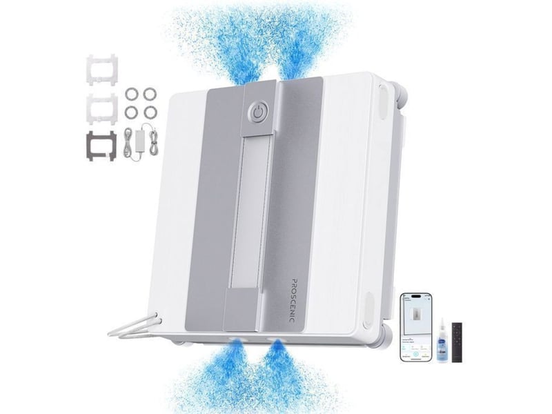  Robot lave vitre automatique w10 pro 9000 pa double réservoir 110 ml 5 modes 406392_AADNZ38038_6_DROPFR - Conforama A