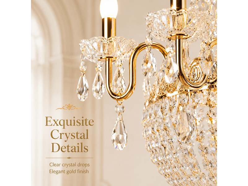  Lustre lanterne en cristal b – éclairage 3 couleurs ASLED-819 - Conforama D