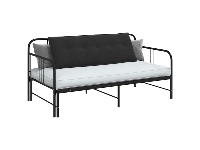 Coussin de dos, coussin de dossier noir 140 x 50 cm tissu en velours côtelé cf54825  - Conforama C