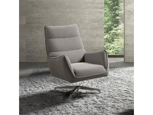 Fauteuil fixe pivotant  <strong>ALTOBUY</strong> <strong>RIVOLI</strong> Tissu gris vendu A l'unité