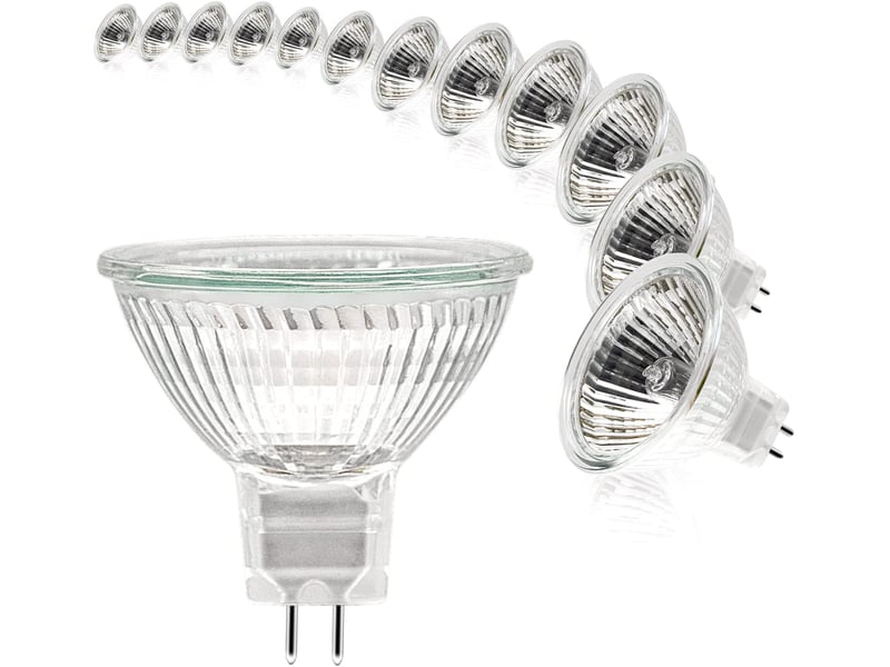  12 ampoules mr16 12v 35w - dimmable verre  - Conforama A