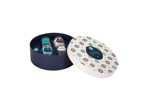 Coffret de 4 bougies parfumées - home deco factory - louxor - multicolore