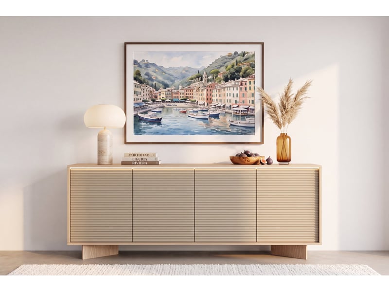  Gobi - buffet 204 cm melaminé beige  - Conforama B