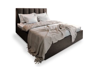Lit coffre 140x200 cm <strong>MASSENO</strong>  <strong></strong> coloris marron