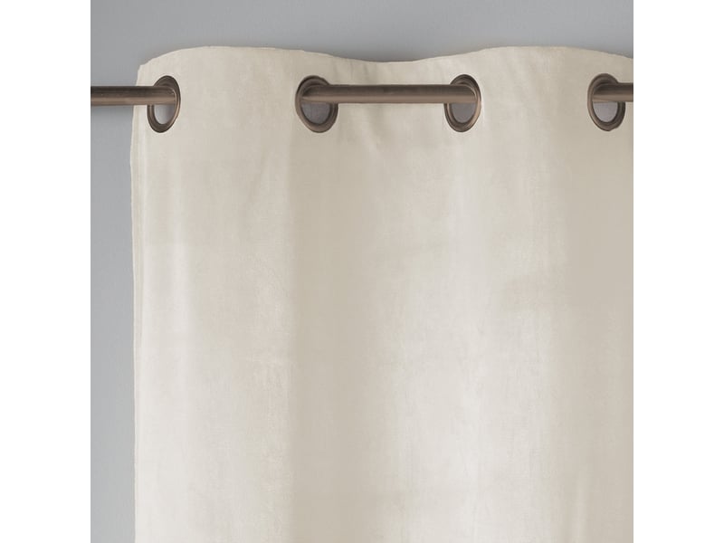  Rideau à œillets velvetine 140x240cm naturel  - Conforama B