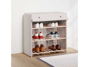 Meuble à chaussures 3 paire(s)  <strong></strong>  <strong></strong> coloris blanc
