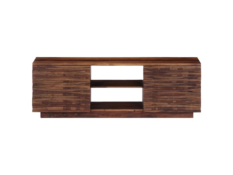  Meuble tv - banc tv - meuble de rangement 120x30x40 cm bois solide  - Conforama A