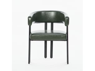 Fauteuil fixe <strong>MAISENTIEL</strong> <strong></strong> Simili vert vendu A l'unité