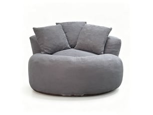 Fauteuil fixe <strong>MODENVIE</strong> <strong></strong> Velours côtelé gris