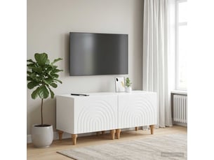 Meuble tv coloris blanc 49 cm <strong></strong>  <strong></strong>