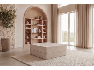 Pouf / repose pied <strong>CASANOVA</strong> <strong></strong> beige