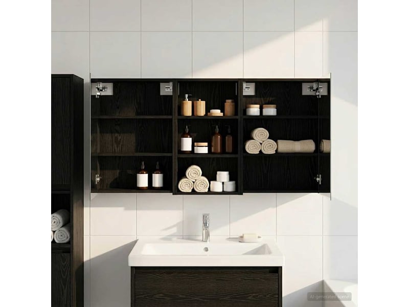 Ensemble de meubles de salle de bain 3 pcs 140x14.5x70 cm shl2172  - Conforama B