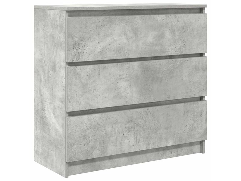  Buffet - bahut - meuble de rangement gris béton 80x35x76 cm bois d'ingénierie  - Conforama A