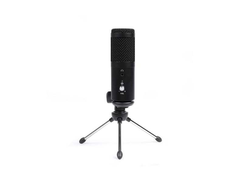  Microphone usb de bureau cardioide tea262 avec trépied pliable  - Conforama E