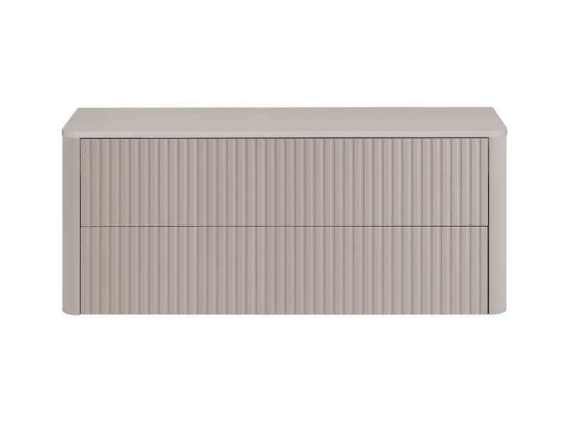 Meuble sous vasque suspendu linea 120 cm cachemire avec plan de travail - Conforama D