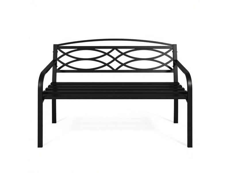  Banc de jardin robuste avec dossier, banc d’extérieur pour terrasse, patio et parc  - Conforama A