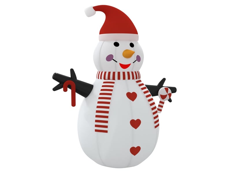 Bonhomme de neige gonflable avec led 250 cm cf62134 - Conforama C