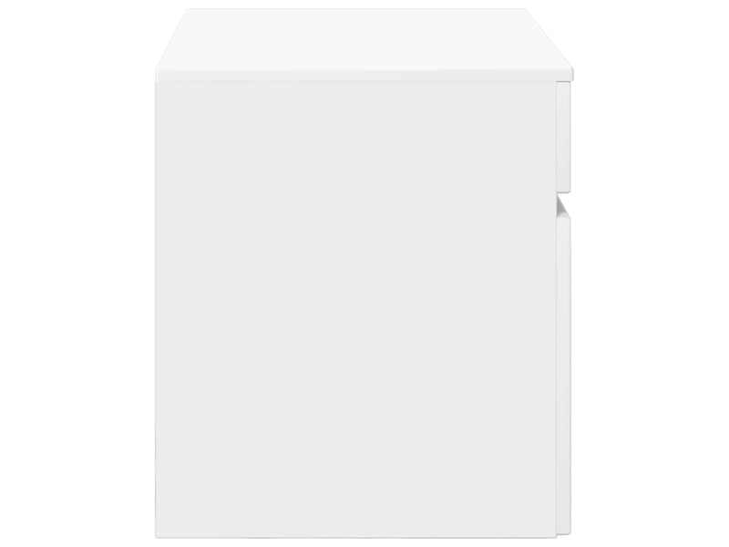  Cabinet salle de bain mural, meuble de rangement blanc 59x44.5x50 cm  - Conforama D