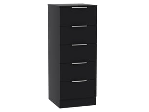 Commode 5 tiroir(s)    VIDA DESIGNS 3332115 coloris noir largeur 16.3 cm