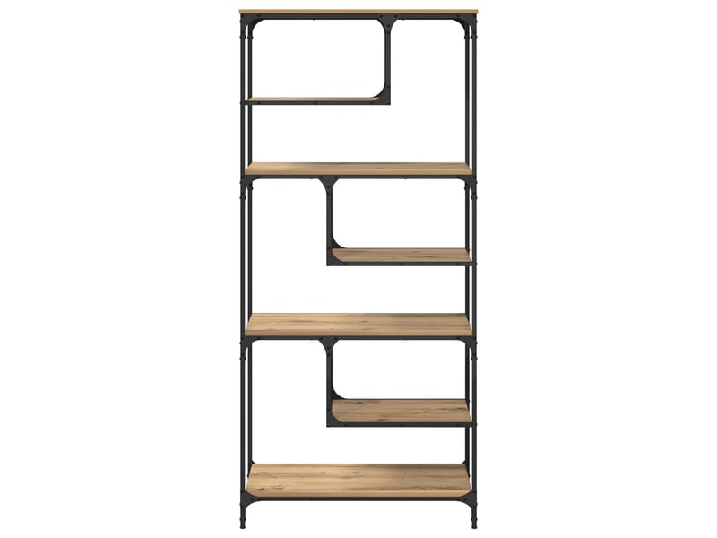 Bibliothèque 6 niveaux, armoire à livres 81 x 36 x 176 cm bois d'ingénierie shl8899 - Conforama E