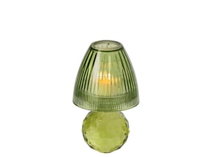 Photophore design en cristal célian 18cm vert