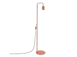 Lampadaire rayo 1 ocre rouge aluminium moderne 160x30x30cm