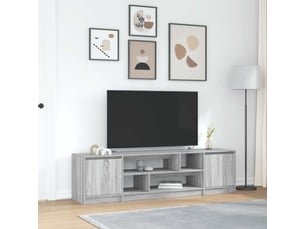 Meuble tv coloris gris 188.5 cm <strong></strong>  <strong></strong>