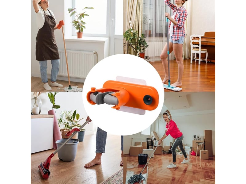  Adhésif mural pour support de vadrouille, pour organisateur de vadrouille sans perceuse, pince à cintre pour balai à linge, orange CSLJY-LIEN0002545CSLJY - Conforama D