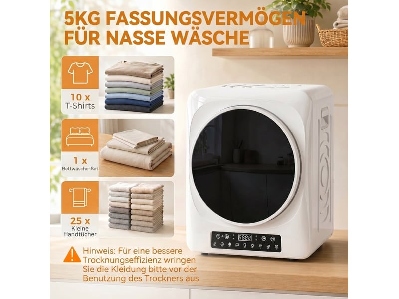  Sèche-linge à évacuation compact 49x43x61 cm 1000 w blanc  - Conforama D