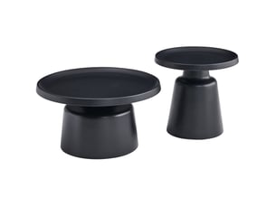 Selsey brin - ensemble de table basse - 70 cm - noir