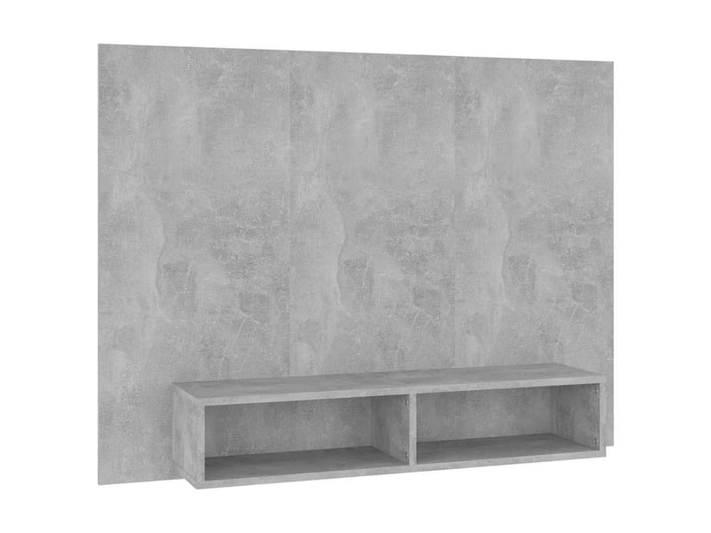  Meuble tv - banc tv - meuble de rangement mural gris béton 120x23,5x90 cm bois d’ingénierie  - Conforama A