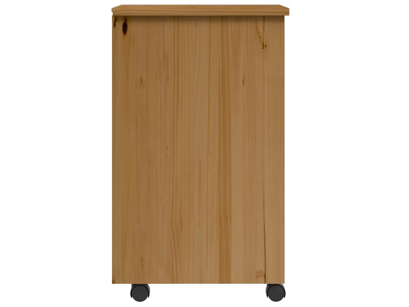  Armoire de rangement roulante avec tiroirs moss bois de pin marron miel shl6640  - Conforama D