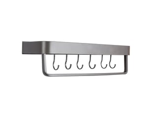 Armoire de douche murale, 40cm, sac de rangement de serviettes avec tige et 6 crochets