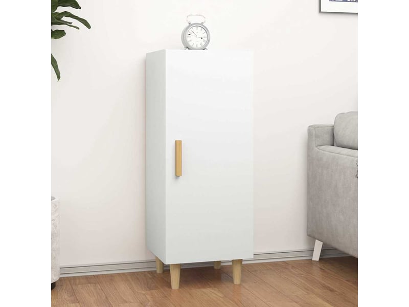  Buffet - bahut - meuble de rangement blanc 34,5x34x90 cm bois d'ingénierie  - Conforama B