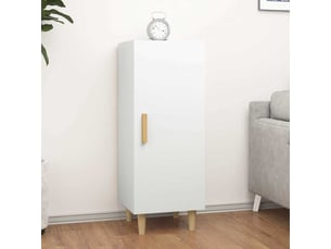 Buffet - bahut - meuble de rangement blanc 34,5x34x90 cm bois d'ingénierie