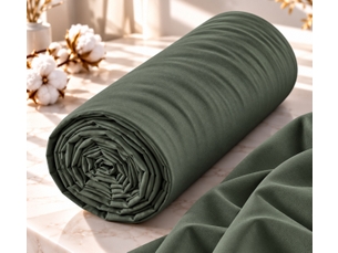 Drap housse 2 en 1 imperméable 90 x 190 cm coton 57 fils duo protect romarin