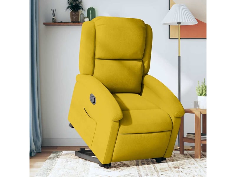  Fauteuil inclinable, fauteuil relax jaune velours shl42312  - Conforama B