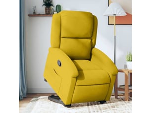 Fauteuil fixe  <strong></strong> Velours jaune