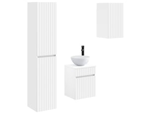 Ensemble de mobilier de salle de bain 3 pc blanc cf64246