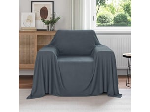 Plaid canapé gris foncé 210x140 cm 0.41 kg polaire