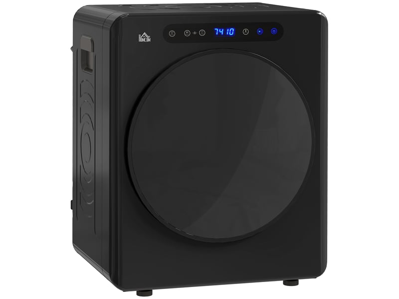 Sèche linge à évacuation, sèche-linge électrique 1000 w 3 kg, modes extra dry et eco, minuterie, noir, acier inoxydable - Conforama B