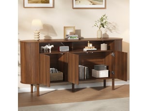 Buffet 3 porte(s)   <strong>HOMVRA</strong> <strong></strong> - 160 cm coloris marron 