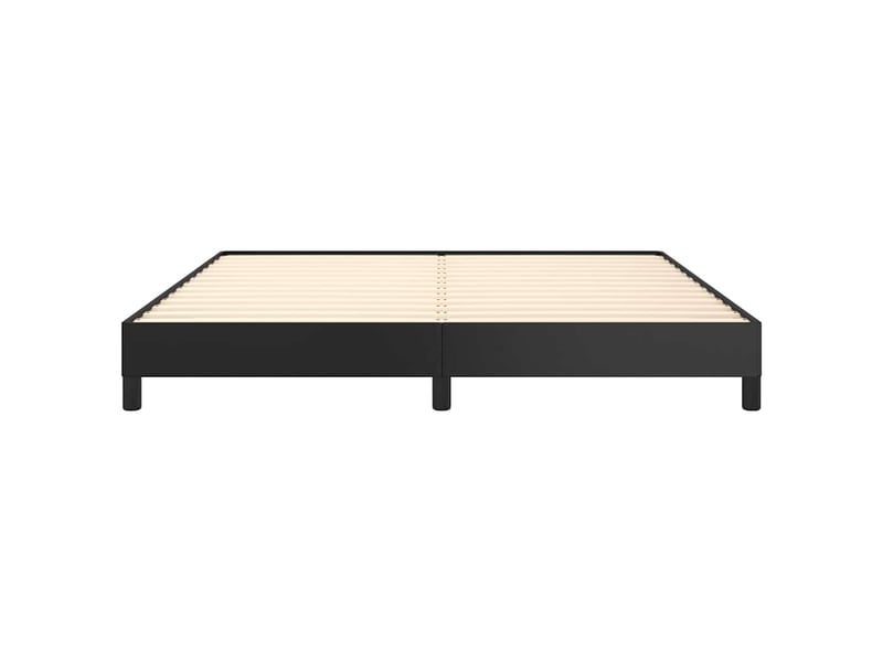 Lit double- lit adulte -  cadre de lit sans matelas noir 180x200 cm similicuir  - Conforama D